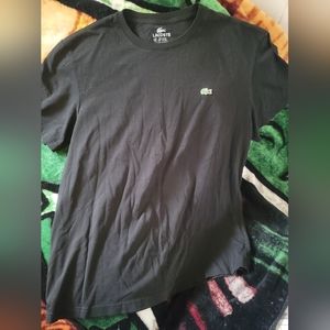 Lacoste size 6 (= to size L) black tee
